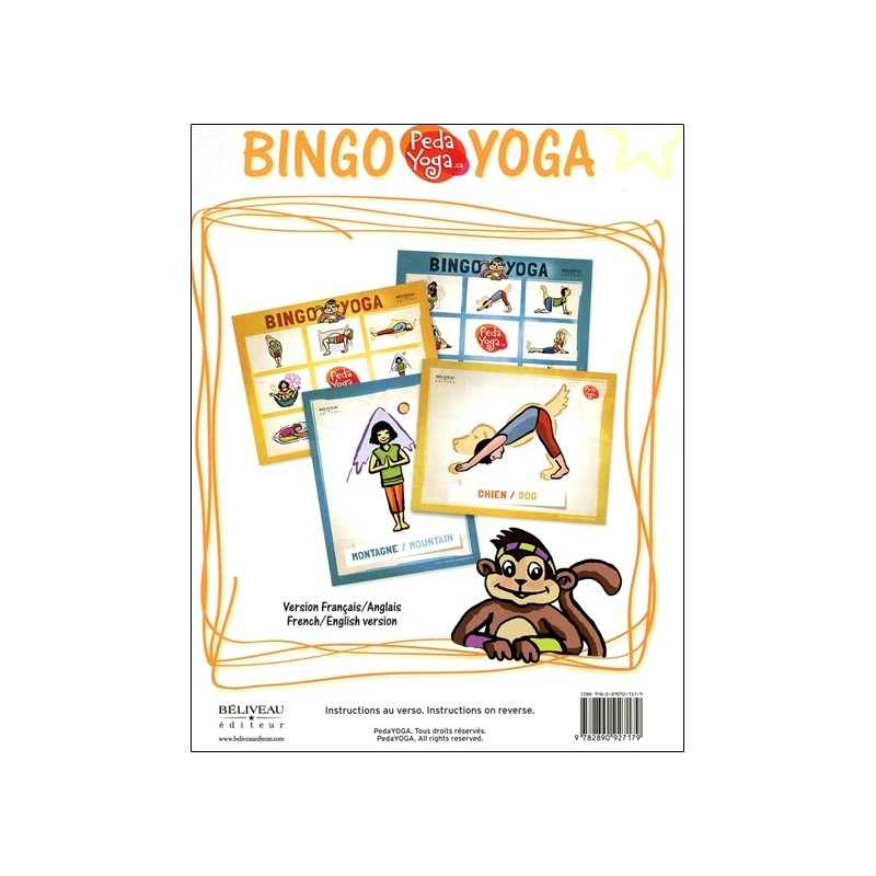 Bingo Yoga pour les enfants - Jeux et postures (français-anglais)