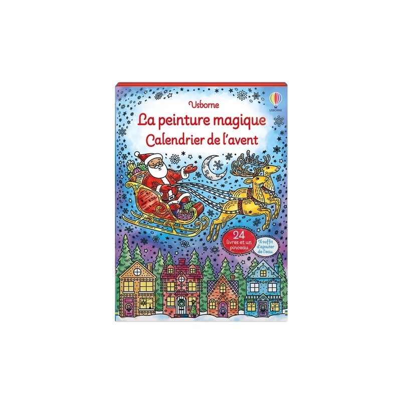 La peinture magique - Calendrier de l'avent (Avec 24 livres et un pinceau)
