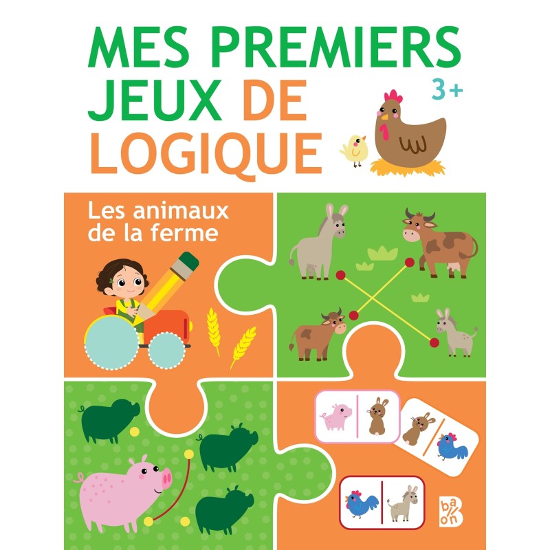 Mes premiers jeux de logique - Animaux de la ferme