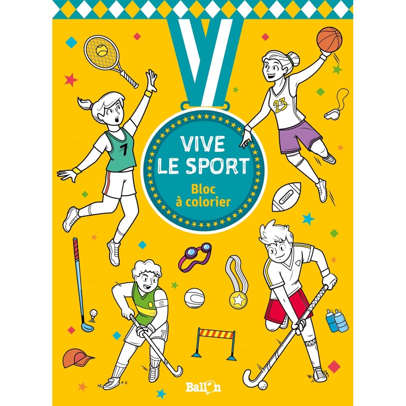 Vive le Sport - bloc à colorier