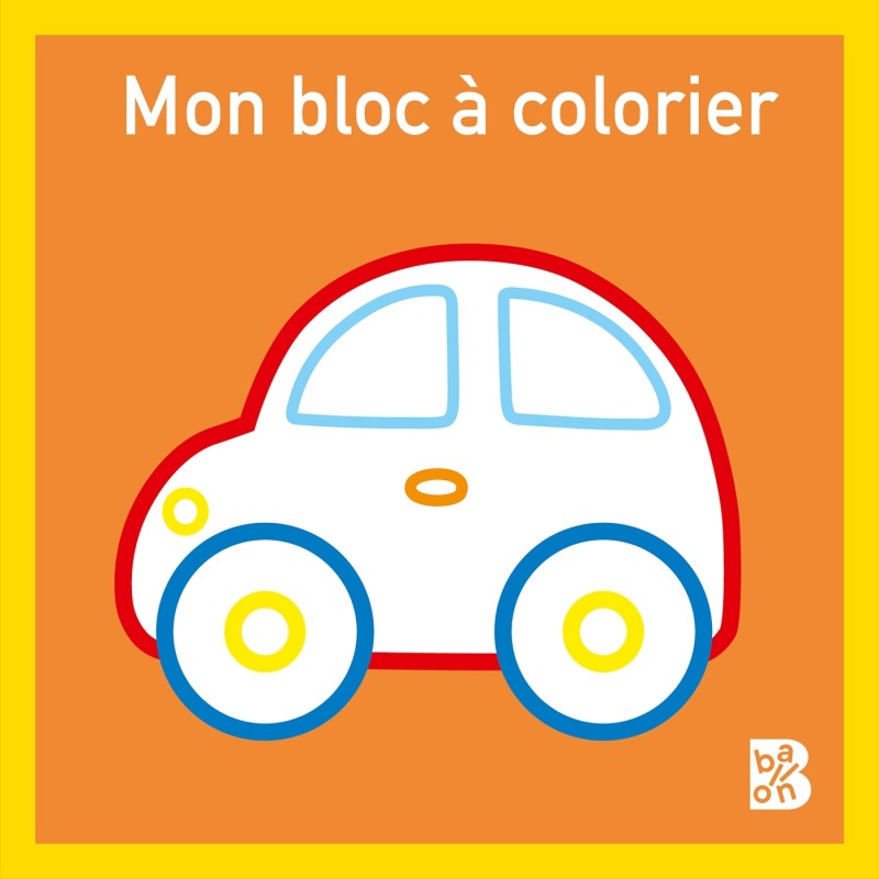 Mon bloc à colorier - Voiture N°1