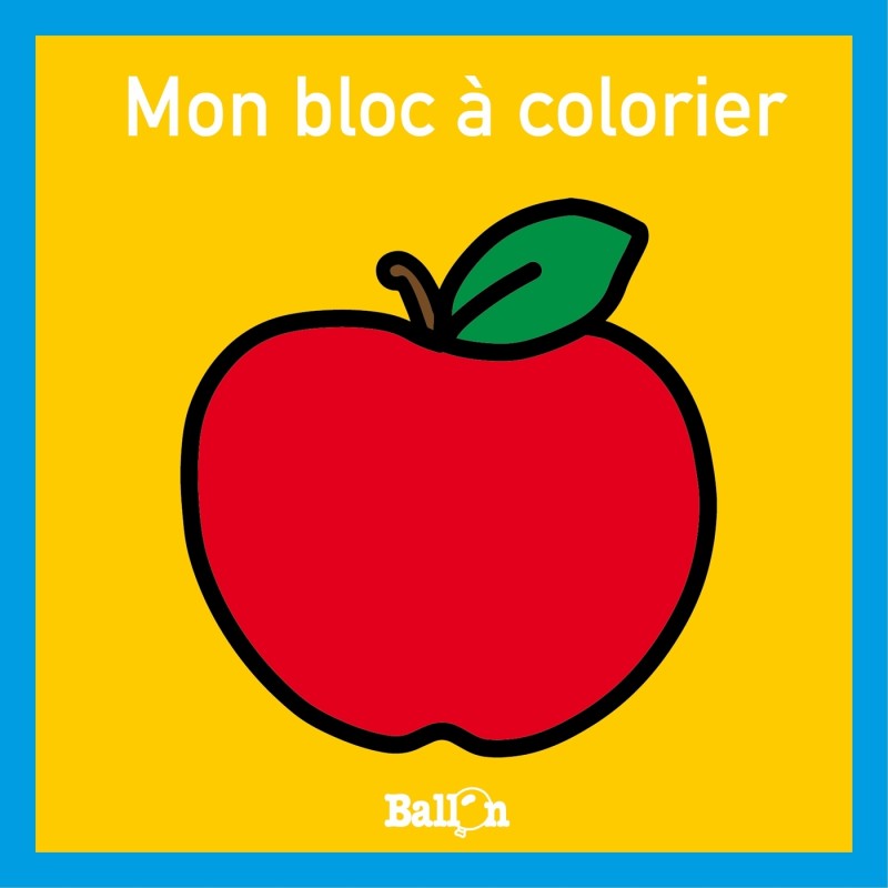 Mon bloc à colorier - Pomme