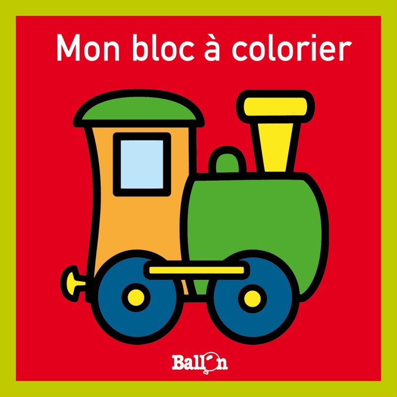 Mon bloc à colorier - Train
